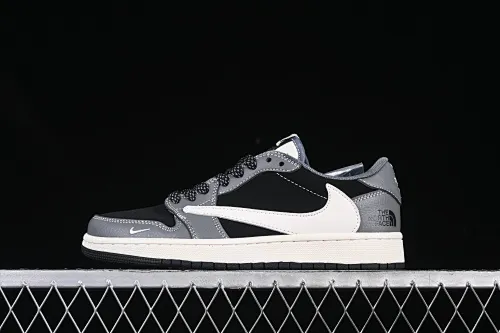 All categories Air Jordan Jordan series basketball shoes Air Jordan 1 Low High-end customized low-top sneakers Air Jordan 1 Low OG SP AJ1 Joe 1 North Face co-branded dark night black and gray low-top cultural casual sneakers XS6089-513